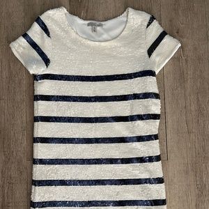 NWOT Zara White and blue dress